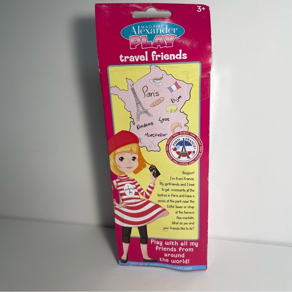 Three Madame Alexander Play Travel Friends Dolls 8" Germany Ireland France - Picture 8 of 11